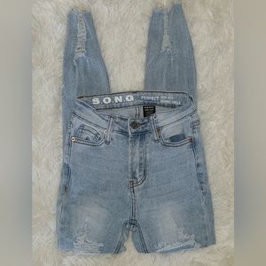 S.O.N.G Perfect High Rise Skinny Ankle Jeans Size 00